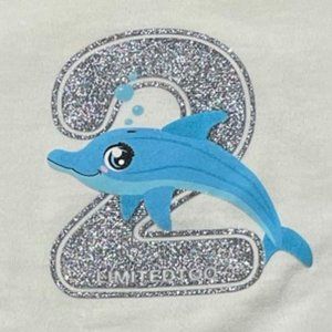 Limited Too vintage retro glitter dolphin t-shirt y2k